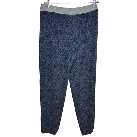 SPLENDID Blue Leopard Print Joggers Size Medium NWOT - Picture 5 of 8